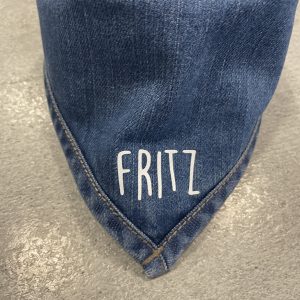Jeanstuch mit Namen (individuell)
