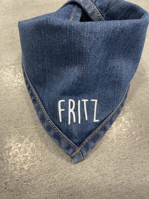 Jeanstuch mit Namen (individuell)