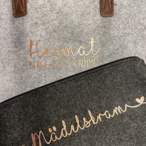 Filztaschen individuell